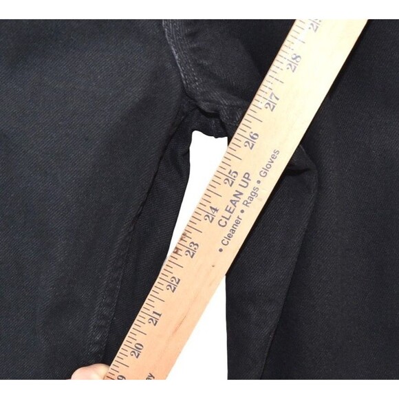 Vintage 90s LL Bean Womens 14 Petite Faded  Natural Fit Denim Jeans Black - Picture 10 of 12